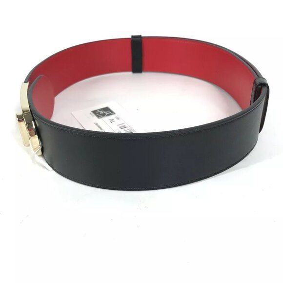 Christian Louboutin 3205138 W ELISA BELT Elisa Belt Leather Black/Red Unused main image 10